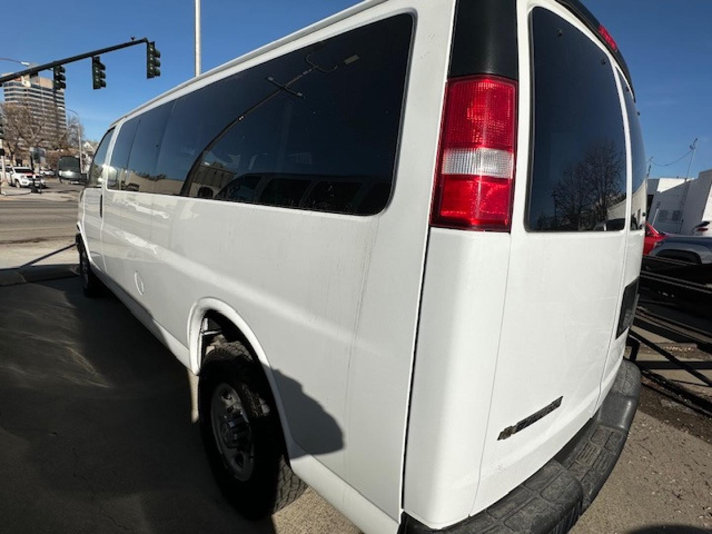2017 White /GRAY Chevrolet Express LT (1GAZGPFG3H1) with an 6.0 engine, Automatic transmission, located at 3200 1st Avenue North, Billings, MT, 59101, (406) 245-9055, 45.779270, -108.510742 - Super Hard to Find Chevrolet 1 Ton 15 Passenger Van with Low Mileage! Power Windows, Power Door Locks, Tilt Cruise Control, Rear Air Conditioning & Heat, Tow Hitch, Privacy Glass and Only 72,700 Miles. Car Fax Dealer. Auto Brokers of Montana/AA&A Auto Rental/Fox Car Rental Billings - Photo#6